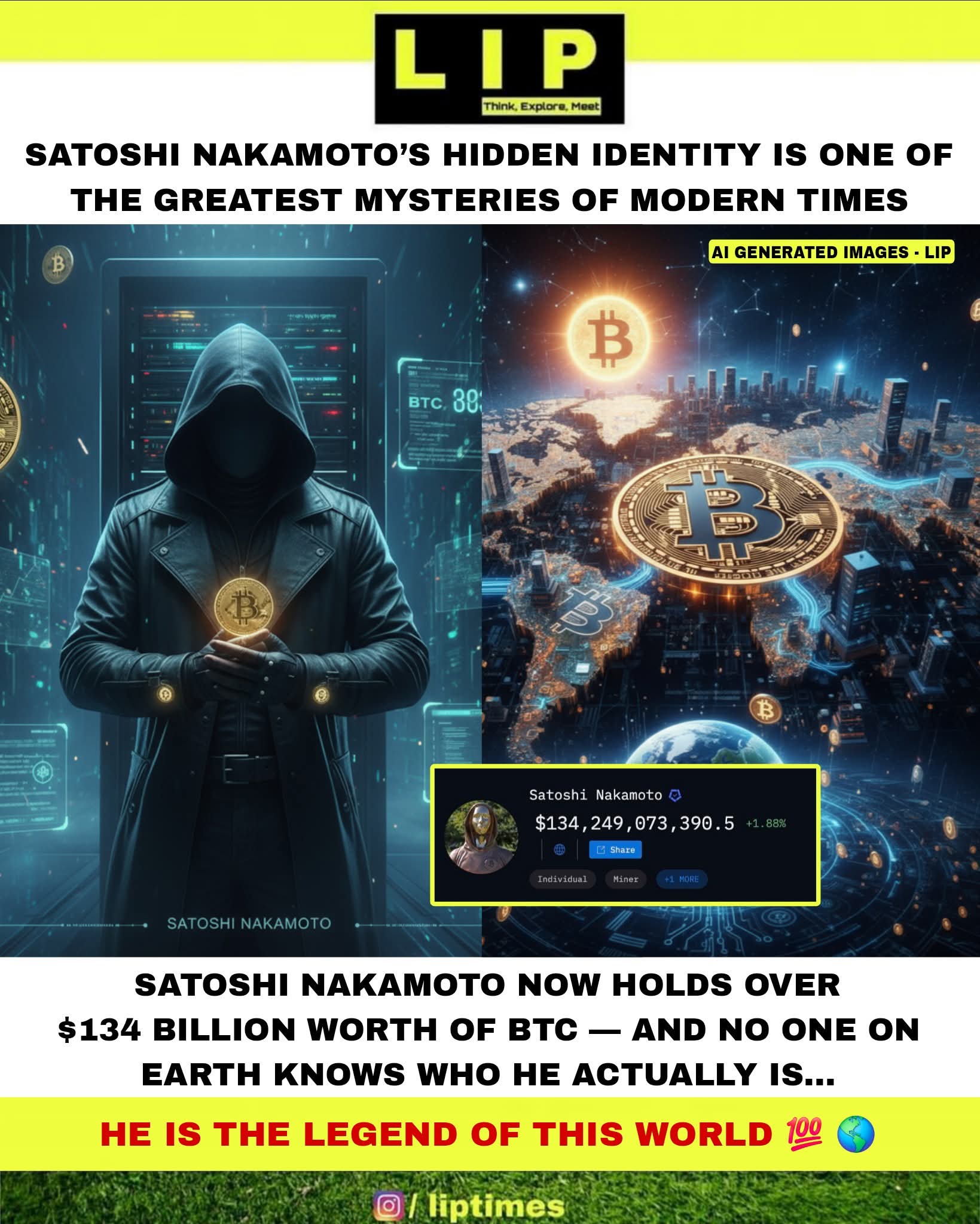 One of the biggest mystery in the world - who is SATOSHI NAKAMOTO? 🔥   #SatoshiNakamoto