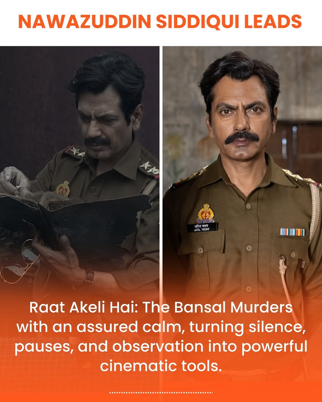 In Raat Akeli Hai: The Bansal Murders, Nawazuddin Siddiqui delivers a masterclass in restrained acting. Portraying Inspector Jatil Yadav, he avoids loud tropes, instead steering the narrative with an assured calm. Siddiqui’s brilliance lies in his use of silence, pauses, and keen observation, turning stillness into a powerful investigative tool. This Netflix India original prioritizes craft over spectacle, proving why Nawazuddin is the ultimate performance-led superstar. His nuanced body language captures the grit of a small-town cop navigating a web of high-society secrets. Experience the "Nawaz Effect" in this gripping whodunnit that solidifies his status as a cinematic powerhouse.