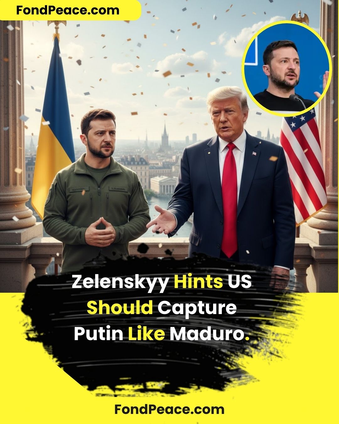 Zelenskyy Hints US Should Capture Putin Like Maduro.  #BreakingNews #Zelenskyy #UkraineWar #RussiaUkraine #WorldPolitics #Geopolitics #InternationalNews #GlobalAffairs #FactCheck #StayInformed