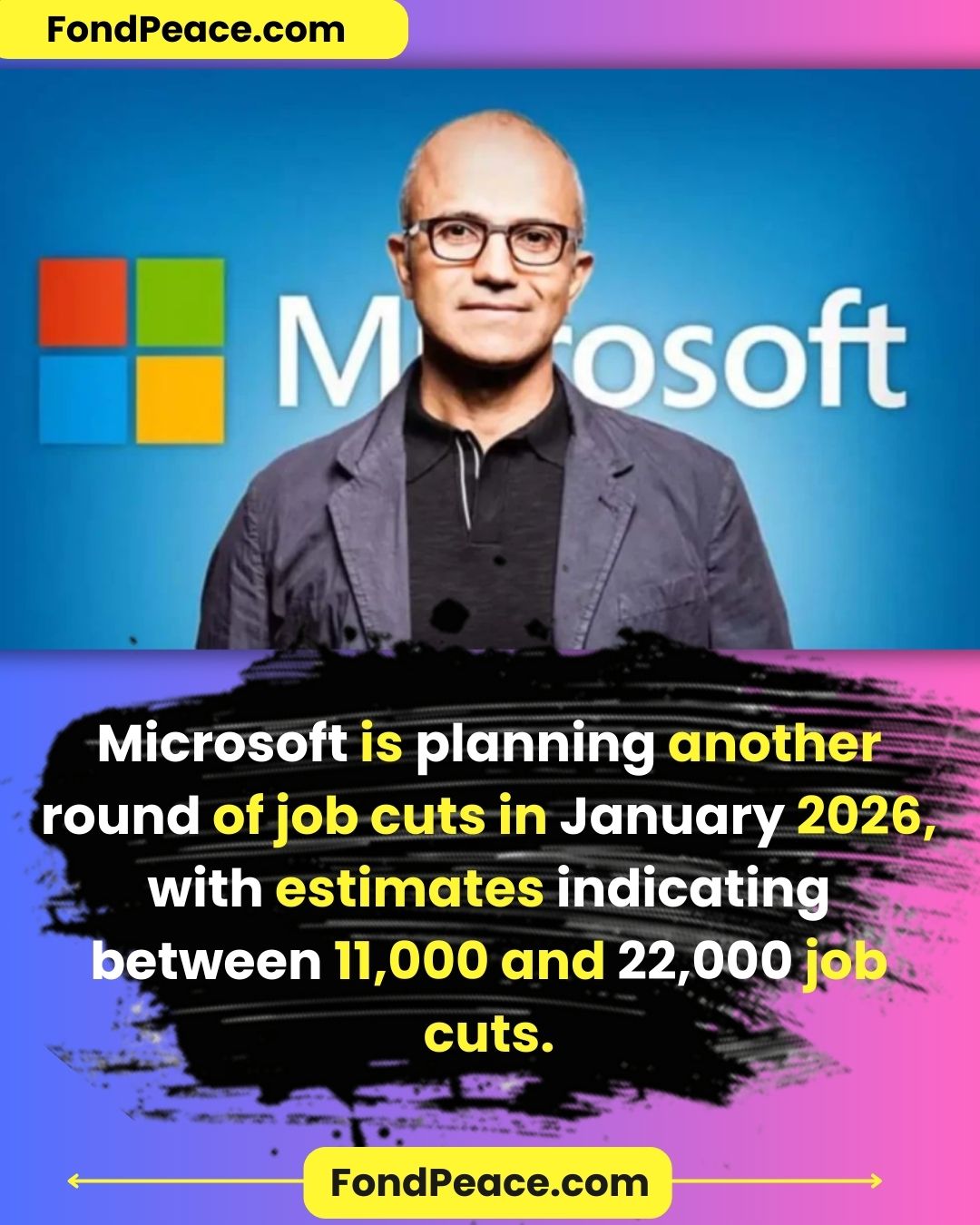 Microsoft is planning another round of job cuts in January 2026, with estimates indicating between 11,000 and 22,000 job cuts.