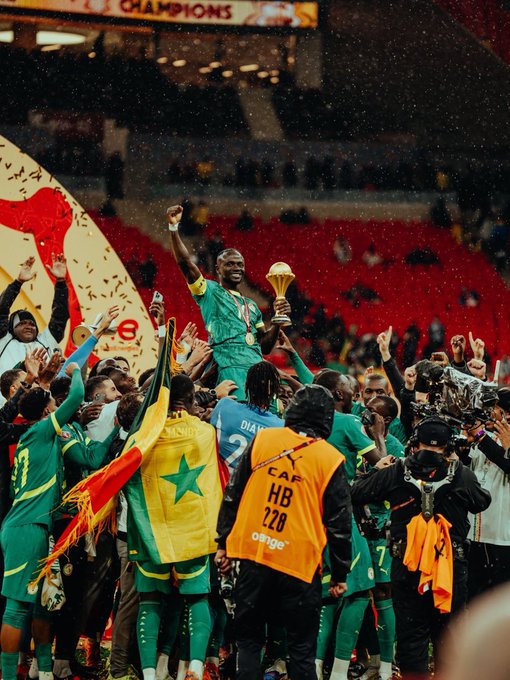 𝗕𝗥𝗘𝗔𝗞𝗜𝗡𝗚: Senegal president Bassirou Diomaye Faye has announced that Monday will be a paid holiday across the country following their AFCON win.
