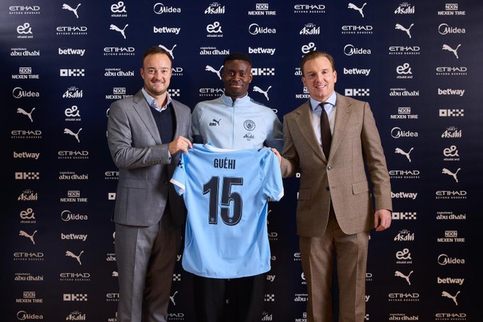 Manchester City Sign Marc Guéhi from Crystal Palace for £20 Million. The 25-year-old England centre-back joins Manchester City on a five-and-a-half-year deal until June 2031, taking the No. 15 shirt amid injuries to Ruben Dias, John Stones, and Josko Gvardiol. Guéhi, a Chelsea academy product who became a Palace captain, called City 'the best club in England' and praised the rocking Etihad atmosphere. 