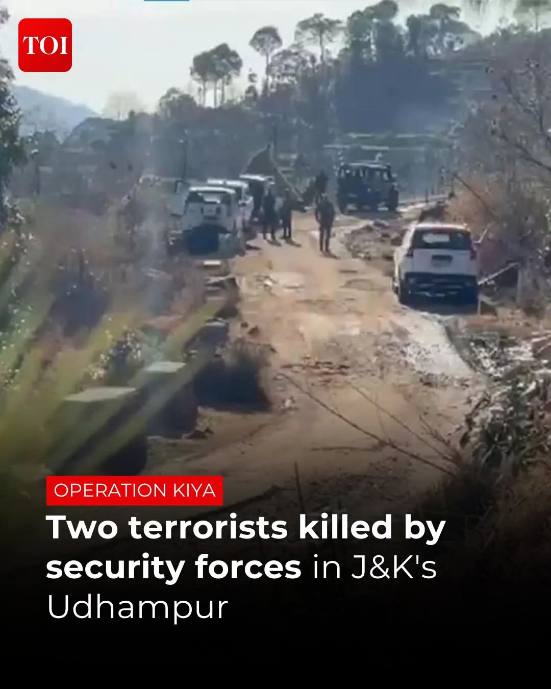 #OperationKiya | Two #Pakistani terrorists were killed in a joint operation by the #IndianArmy, #JammuAndKashmir Police and the Central Reserve Police Force in the #Basantgarh area of #Udhampur district.

Read more 🔗  http://toi.in/rrt63a