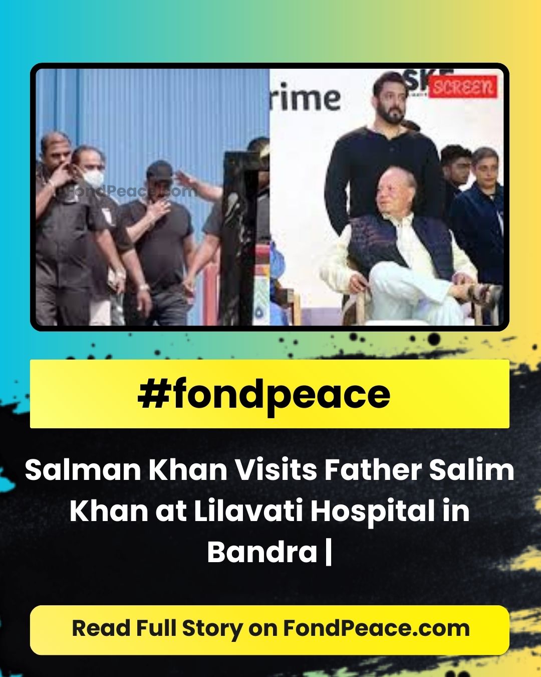 Salman Khan Visits Father Salim Khan at Lilavati Hospital in Bandra | #SalmanKhan #SalimKhan #LilavatiHospital #MumbaiSpottings #BollywoodNews