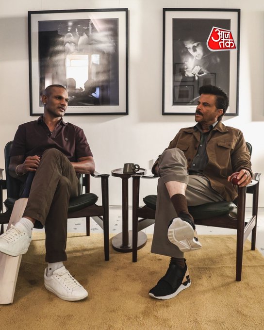 Exclusive Photos: एक नए गाने के लिए शिखर धवन और अनिल कपूर साथ आए नजर, पहली बार स्क्रीन पर दिखेगा ये खास कोलैब 🔥🎬

#AnilKapoor #ShikharDhawan #ATPhotoblog #AajTakSocial