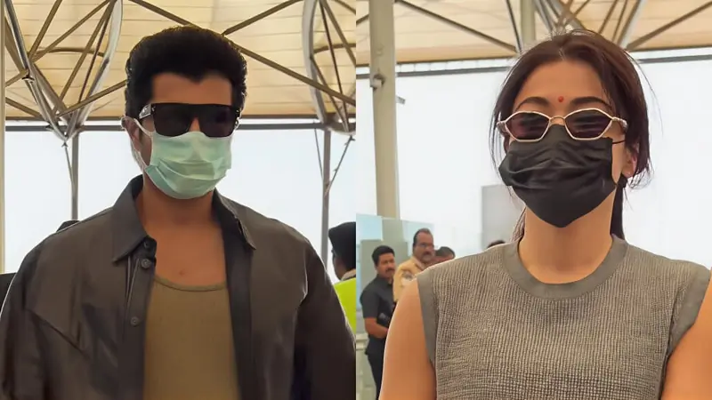 Vijay Deverakonda and Rashmika Mandanna SPOTTED at Hyderabad airport as wedding buzz intensifies