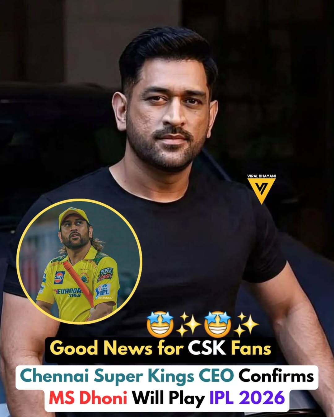 Ending speculation over his future, MS Dhoni will continue with Chennai Super Kings in the 2026 season of the Indian Premier League. CSK Managing Director and CEO K. S. Viswanathan confirmed the development, putting retirement rumours to rest and assuring fans that “Thala” will once again don the iconic yellow jersey. The announcement has sparked celebrations among the CSK faithful.