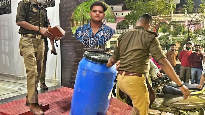 लखनऊ के आशियाना में अक्षत ने नीट के दबाव और विवाद के चलते पिता मानवेंद्र की राइफल से हत्या कर दी. उसने शव के टुकड़े कर हाथ-पैर बाहर फेंक दिए, जबकि धड़ नीले ड्रम में छिपाया. आरोपी ने छोटी बहन को डराकर कैद रखा और खुद ही पिता की गुमशुदगी दर्ज कराई थी.

पूरी ख़बर: https://intdy.in/ijy2ue

#Uttarpradesh #Lucknow | 
@iSamarthS