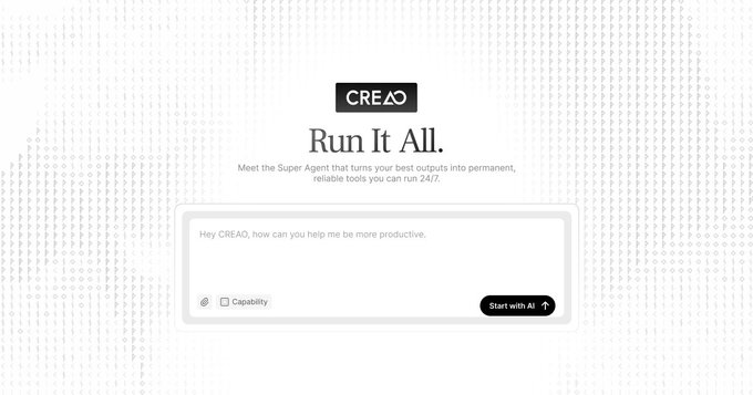 Creao AI Introduces ‘Super Agent’ Concept Beyond Chat-Based AI
Creao AI has introduced a new approach to AI usage with its “Super Agent” system, aiming to move beyond traditional chat-based interactions.
The platform allows users to describe a task in natural language, after which the AI builds a functional agent in real time. This agent can then be saved, customized, and scheduled to run automatically—continuing to execute tasks even after the user exits the chat interface.
Unlike typical AI tools that require repeated prompts, Creao’s system emphasizes persistence and automation. Once deployed, the agent operates independently, handling workflows such as data processing, content generation, monitoring tasks, or repetitive operations without ongoing manual input.
The platform positions itself as a productivity-focused solution, where AI transitions from being a conversational assistant to an execution layer. This reflects a broader trend in AI development toward autonomous systems capable of handling end-to-end tasks.
The announcement has drawn attention for highlighting how AI tools may evolve into always-on digital operators rather than session-based assistants.
#CreaoAI #AI #Automation #AIAgents #TechInnovation #FutureOfWork