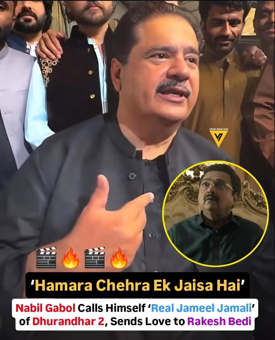 Nabil Gabol Reacts to Dhurandhar The Revenge Character Portrayal Calls It Inaccurate

Nabil Gabol has reacted to the portrayal of a character in Dhurandhar The Revenge, played by Rakesh Bedi, which is believed to be inspired by him.

While addressing the situation, Gabol maintained a respectful tone and acknowledged the actor, saying he respects him as a senior artist. He also noted the resemblance, stating that their appearance looks similar.

However, Gabol expressed disappointment with the way the character has been depicted, claiming that his strong “dabbang” personality was not accurately represented in the film and does not reflect his real-life image.

The reaction has added to the ongoing discussions around the film, which continues to generate attention due to multiple controversies.

#NabilGabol #DhurandharTheRevenge #RakeshBedi #FilmControversy #BollywoodNews #TrendingNow #EntertainmentNews