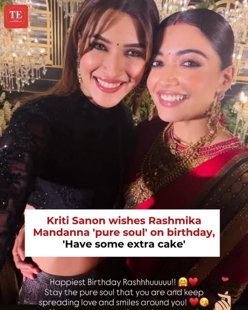 Kriti Sanon & Rashmika Mandanna Unite for ‘Cocktail 2’, Birthday Wish Wins Hearts

Bollywood is buzzing as Kriti Sanon and Rashmika Mandanna gear up to share screen space in Cocktail 2, alongside Shahid Kapoor.

Adding to the excitement, the film’s first song is set to release on April 8, raising anticipation among fans.

On Rashmika’s birthday, Kriti made headlines with a heartfelt and playful wish. She shared a wedding photo edit featuring the two, calling Rashmika a “pure soul.” The adorable post quickly went viral, with fans loving their chemistry and bonding even before the film’s release.

The sweet gesture and upcoming collaboration have only heightened curiosity around Cocktail 2, making it one of the most awaited projects.

#KritiSanon #RashmikaMandanna #Cocktail2 #ShahidKapoor #Bollywood #TrendingNow #EntertainmentNews