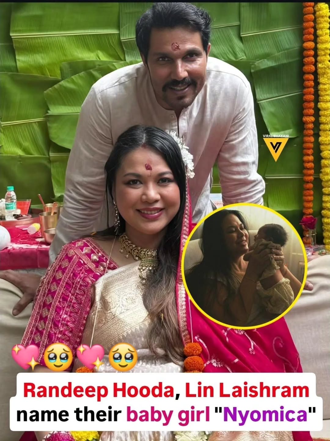 Randeep Hooda and Lin Laishram Welcome Baby Girl Nyomica Hooda
Actor Randeep Hooda and his wife, Lin Laishram, have joyfully announced the birth of their first child, a daughter named Nyomica Hooda. The couple shared the news on social media, describing their newborn as the "centre of their world" and expressing immense gratitude for this new chapter in their lives.
The name Nyomica is reportedly chosen for its beautiful symbolism, representing divine grace, freedom, and the spirit of endless possibilities. Following their traditional Meitei wedding in Manipur last year, the couple's transition into parenthood has sparked a wave of warm wishes and blessings from fans and the film fraternity alike.
#RandeepHooda #LinLaishram #NyomicaHooda #NewbornBaby #CelebrityParents #BollywoodNews #Manipur #NewChapter #HindustanTimes #Pinkvilla #FondPeace