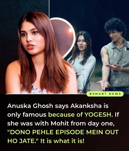 Anuska Ghosh Slams Akanksha Choudhary Calling Her Connection With Yogesh a Survival Tactic

In a series of explosive post-eviction interviews, Splitsvilla 16 contestant Anuska Ghosh has claimed that Akanksha Choudhary’s journey on the show was purely dependent on Yogesh Rawat’s support. Anuska alleged that Akanksha lacked a genuine game and stayed in the villa only because Yogesh consistently backed her, particularly during the intense "Yogesh-Ruru-Akanksha" love triangle that dominated the early episodes.

Anuska further stirred controversy by stating that if Akanksha had paired with Mohit Magotra early on, she would have faced an "immediate elimination." She accused Akanksha of playing a "soft girl" character while using paid PR and bots to maintain a positive image on social media. Despite expecting backlash for her blunt take, Anuska remains firm, describing the villa connections as "fake" and designed solely for fame.

#AnuskaGhosh #AkankshaChoudhary #YogeshRawat #Splitsvilla16 #SplitsvillaX6 #MohitMagotra #RealityTVDrama #MTVIndia #JioHotstar #FondPeace