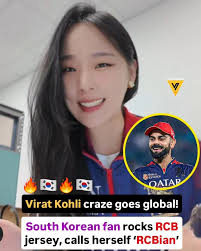 Virat Kohli fan from South Korea goes viral with Royal Challengers Bangalore jersey unboxing video

The ever-growing global fanbase of Virat Kohli continues to shine, this time reaching South Korea.

A Korean content creator named Michelle has gone viral after sharing an unboxing video of a Royal Challengers Bangalore jersey.

She captioned her post, “RCB don't have global fans. Me in Korea,” highlighting her love and support for the team.

The clip has quickly gained attention online, with fans appreciating how Kohli and RCB’s popularity continues to cross international borders.

#ViratKohli #RCB #RoyalChallengersBangalore #IPL #GlobalFans #Korea #Cricket #TrendingNow #Instagram #FondPeace