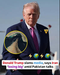 Donald Trump criticises media amid US Iran talks signals concerns over Strait of Hormuz

Donald Trump has criticised the media during the ongoing US-Iran talks, claiming that Iran is “losing big” and its military capabilities have been significantly weakened.

He also hinted at possible US strategic focus around the Strait of Hormuz, a crucial route for global oil supply, raising concerns over energy security and regional stability.

The remarks come as diplomatic efforts continue in Islamabad, with tensions remaining high and global attention fixed on the outcome of the negotiations.

#DonaldTrump #Iran #USA #StraitOfHormuz #Geopolitics #WorldNews #BreakingNews #TrendingNow #Reuters #AlJazeera #FondPeace