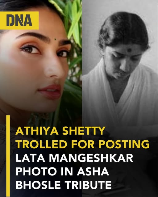 Athiya Shetty Faces Backlash For Posting Lata Mangeshkar's Photo While Paying Tribute To Asha Bhosle: "Truly Embarrassing"

Athiya Shetty trolled after sharing Lata Mangeshkar photo in Asha Bhosle tribute deletes post

Athiya Shetty faced online backlash after she mistakenly shared a photo of Lata Mangeshkar while posting a tribute for Asha Bhosle.

The error was quickly noticed by social media users, leading to trolling and criticism.

As the post went viral, Athiya deleted it, but screenshots had already circulated widely online.

The incident sparked conversations around celebrity social media accuracy and how quickly mistakes can gain traction on the internet.

#AthiyaShetty #LataMangeshkar #AshaBhosle #Controversy #SocialMedia #TrendingNow #Bollywood #HindustanTimes #IndiaToday #FondPeace