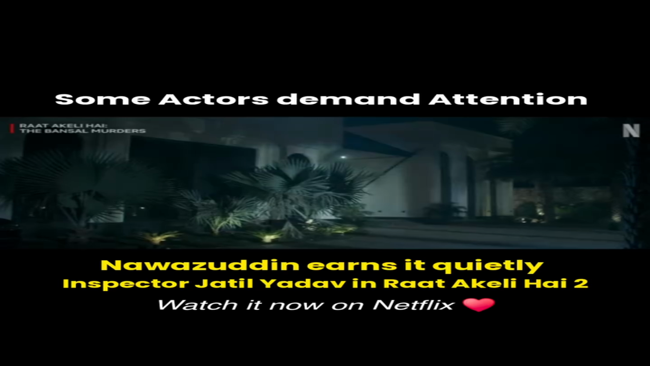 In Raat Akeli Hai: The Bansal Murders, Nawazuddin Siddiqui delivers a masterclass in restrained acting. Portraying Inspector Jatil Yadav, he avoids loud tropes, instead steering the narrative with an assured calm. Siddiqui’s brilliance lies in his use of silence, pauses, and keen observation, turning stillness into a powerful investigative tool. This Netflix India original prioritizes craft over spectacle, proving why Nawazuddin is the ultimate performance-led superstar. His nuanced body language captures the grit of a small-town cop navigating a web of high-society secrets. Experience the "Nawaz Effect" in this gripping whodunnit that solidifies his status as a cinematic powerhouse.