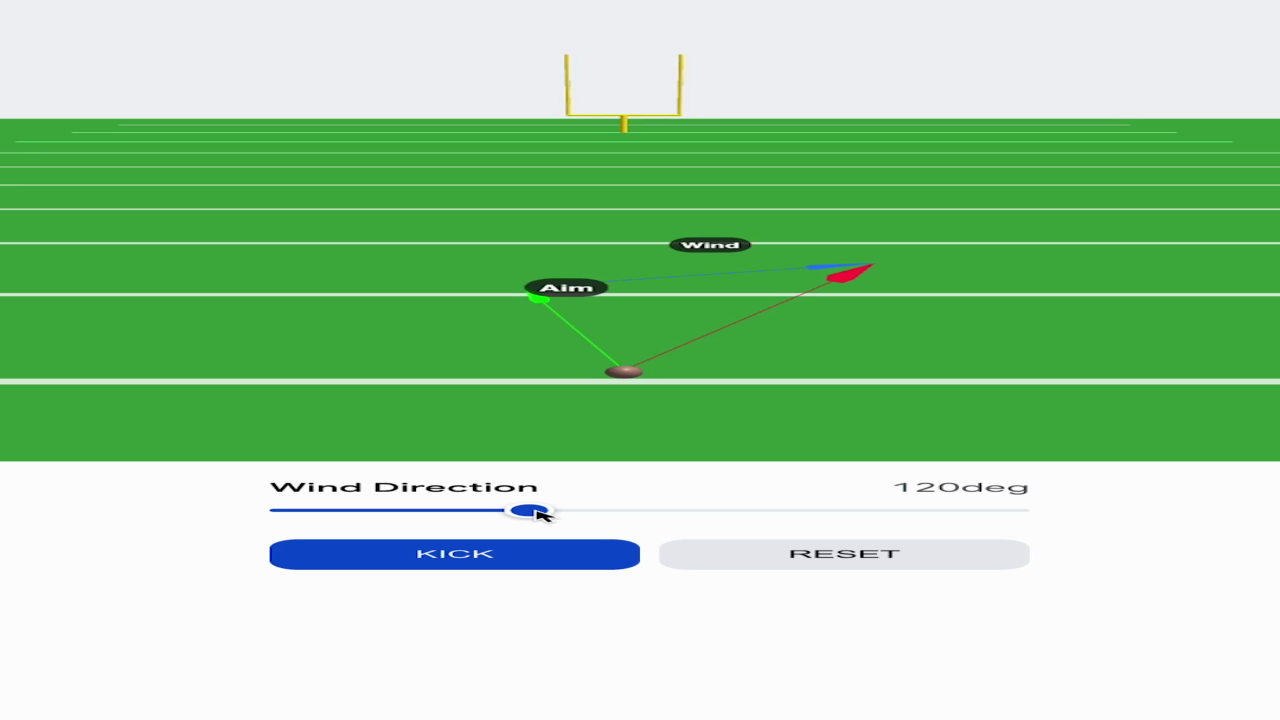 Wonder how a kicker handles a crosswind? Use the “Pro” model in Search’s AI Mode to run a simulation on the perfect field goal. Google Shared