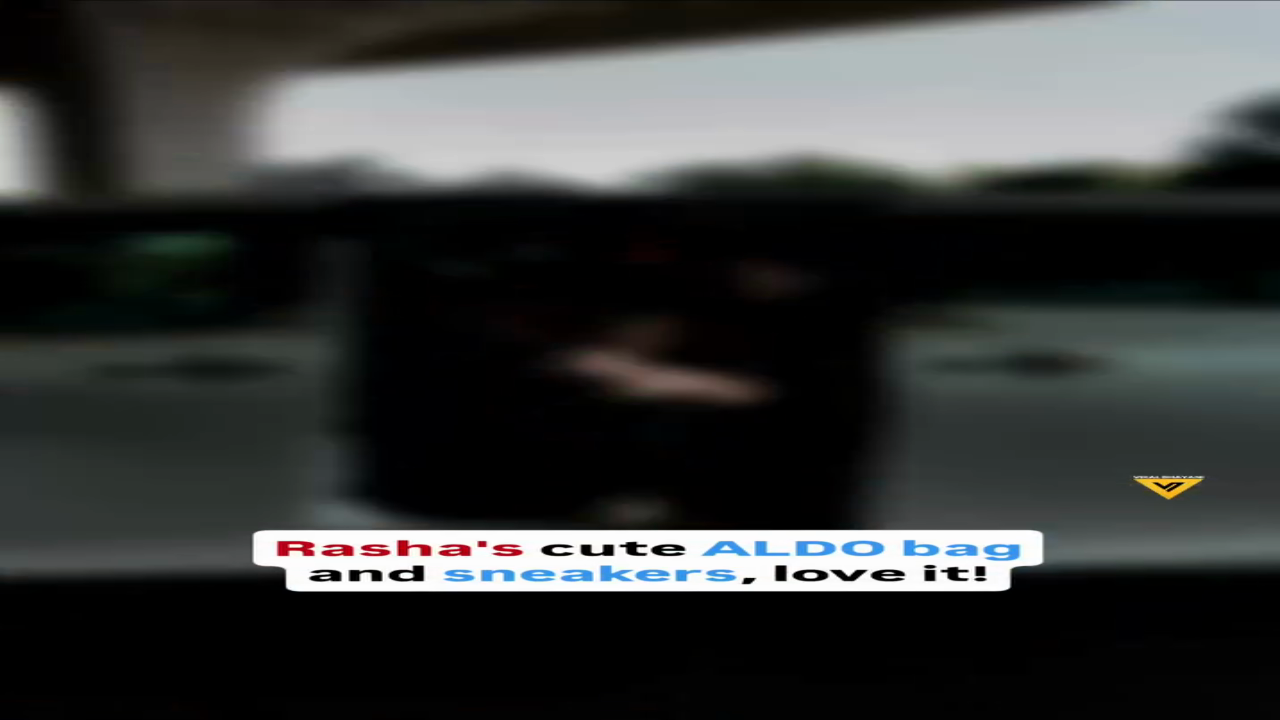 Rasha Thadani’s cute ALDO bag & sneakers — effortless, stylish and super adorable! 💕👟  Viral Bhayani
