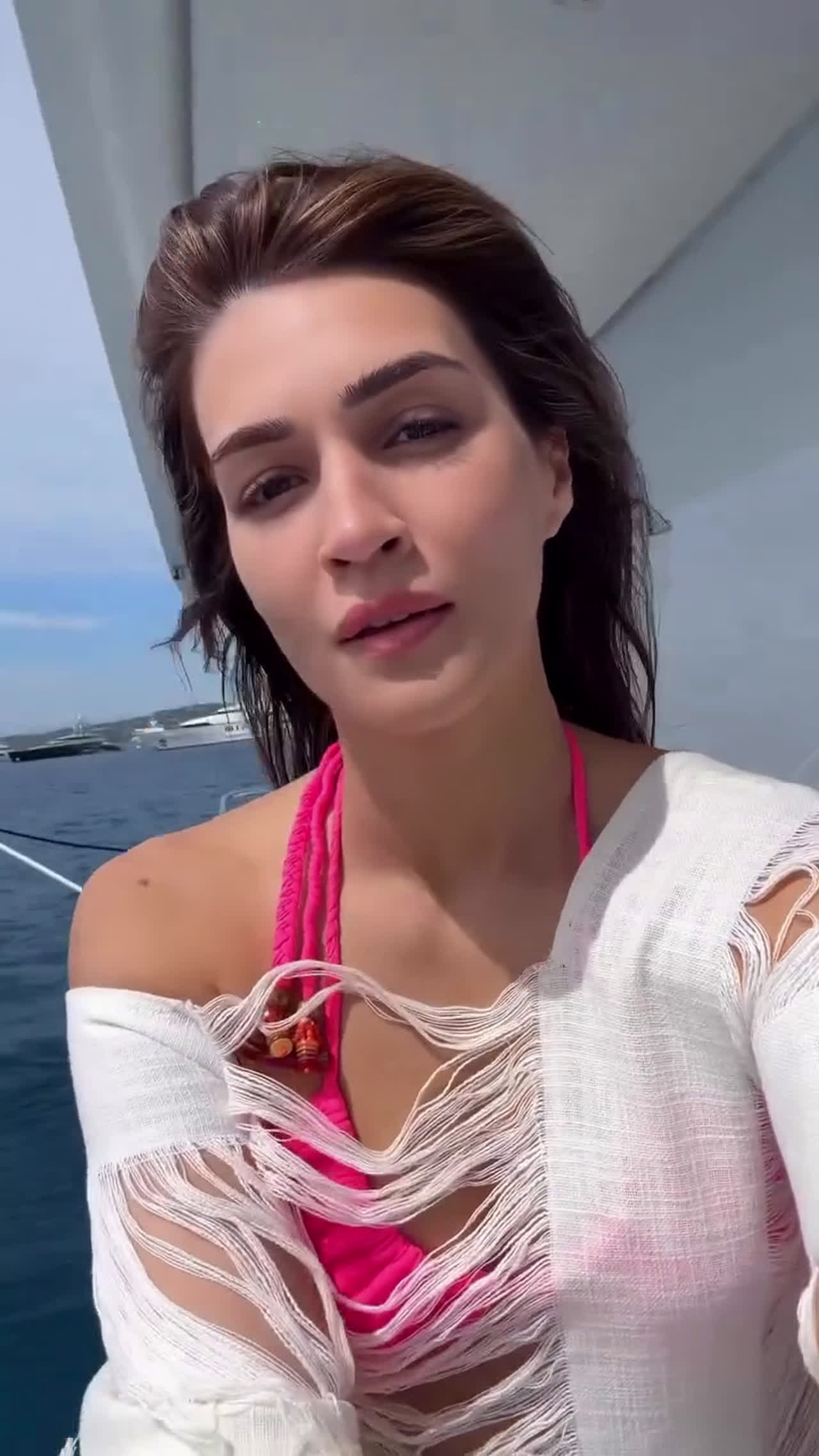 Kriti Sanon soaks in ocean vibes during relaxing beach getaway

Kriti Sanon is currently enjoying a serene beach vacation, embracing the calm and beauty of coastal life.

The actress shared glimpses of her time by the sea, where she is seen soaking in the sun, enjoying the waves, and living her best laid-back moments.

Her effortless style and refreshing beach looks have caught fans’ attention, perfectly capturing vacation goals and celebrity fashion inspiration.

Kriti’s getaway reflects a perfect mix of relaxation, travel vibes, and chic style, making it a trending moment on social media.

#KritiSanon #BeachVibes #VacationMode #CelebrityStyle #Bollywood #ZoomTV #TrendingNow #TravelGoals